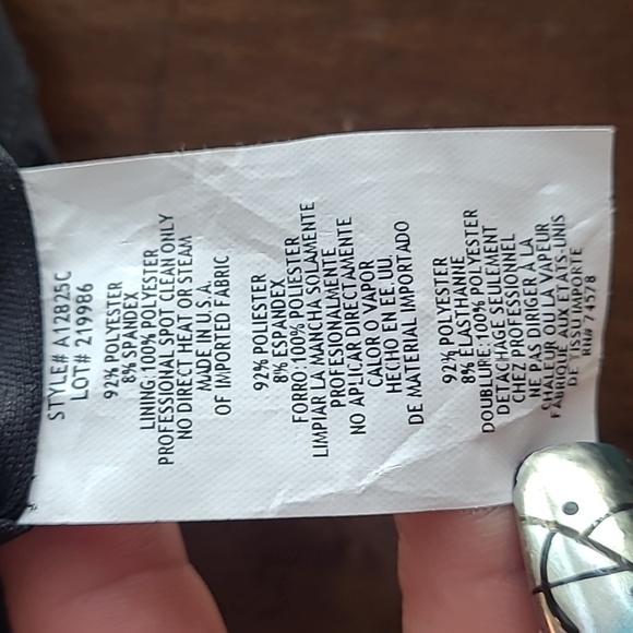 Cashe' Black One Shoulder Party Dress size 2 - Picture 8 of 11